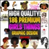 186 Premium Grils Things Clipart Graphic Design