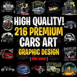 216 Premium CARS Art Graphic Design