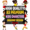 83 Premium KIDS CHARACTER Clipart Graphic Design