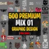 500 MIX Unlisted Graphic Designs Part 1