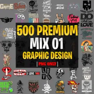 500 MIX Unlisted Graphic Designs Part 1