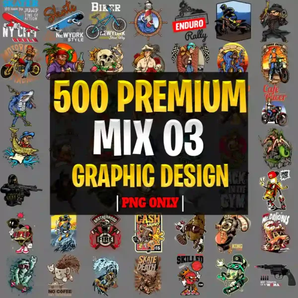 500 MIX Unlisted Graphic Designs Part 3