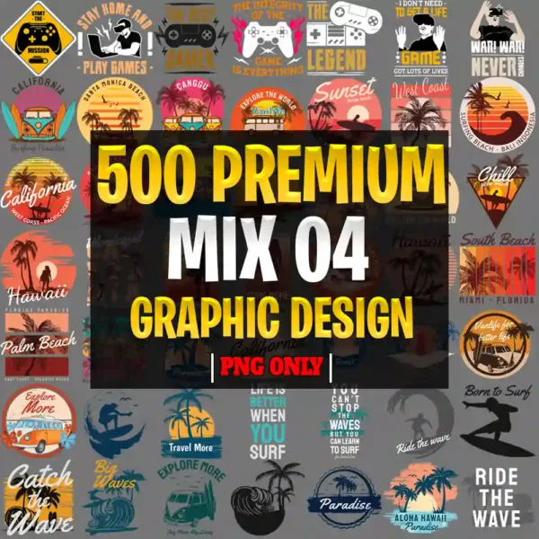 500 MIX Unlisted Graphic Designs Part 4