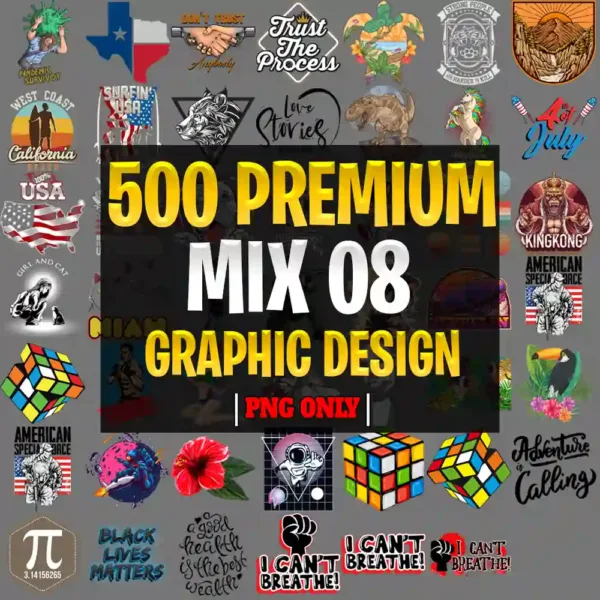 500 MIX Unlisted Graphic Designs Part 8