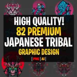 82 Premium Japanese Tribal Design