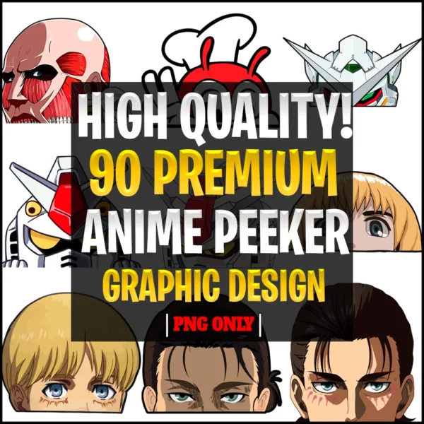 90 ANIME PEEKER STICKERS