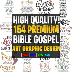154 Premium Bible Gospel Pack Graphic Design