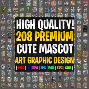 208 Premium CUTE MASCOT Graphic DESIGN