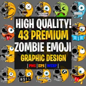 Emoji Zombie Editable