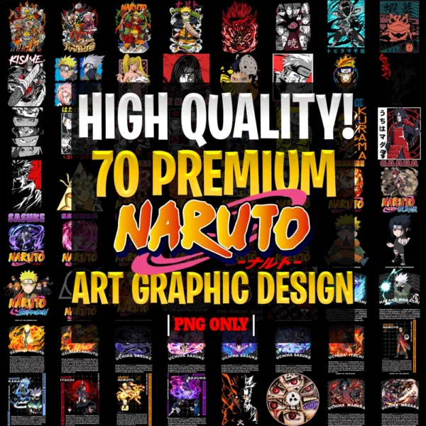 70 Premium NARUTO Graphic Design