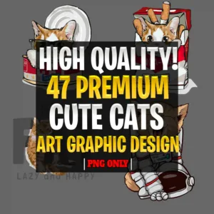 Premium Cute Cat ClipArt