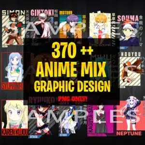 Anime Mix Bundle Graphic Design