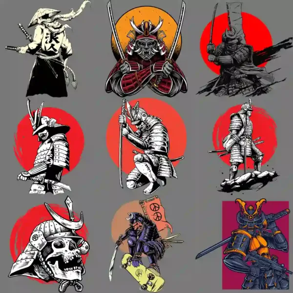 55 Samurai Art Graphic Design