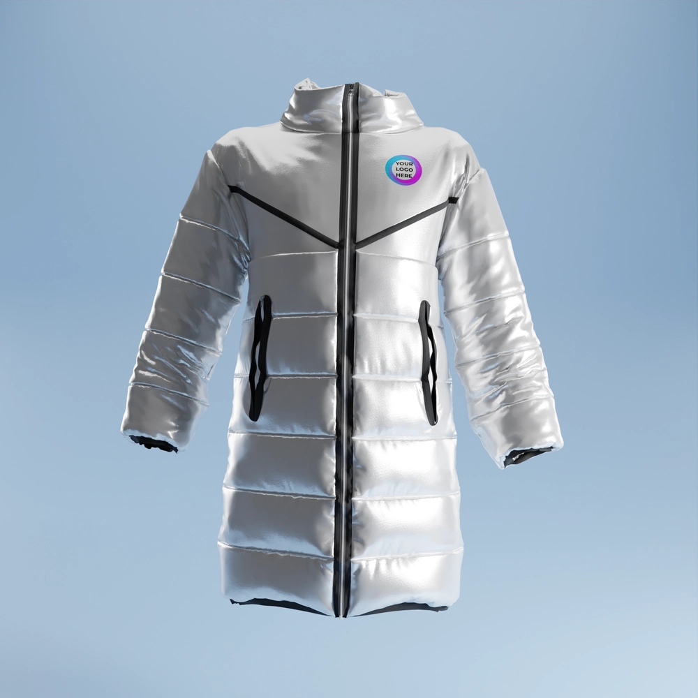 Long Puffer Jacket 3D