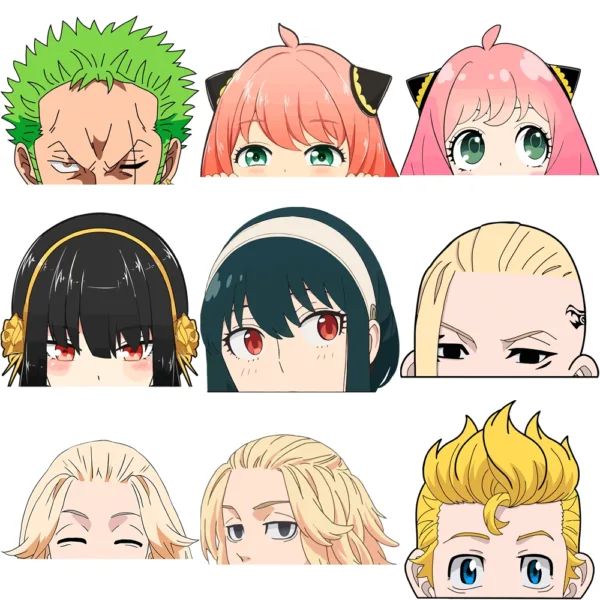 90 ANIME PEEKER STICKERS