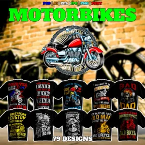 Motorbikes V2 Theme T-Shirt