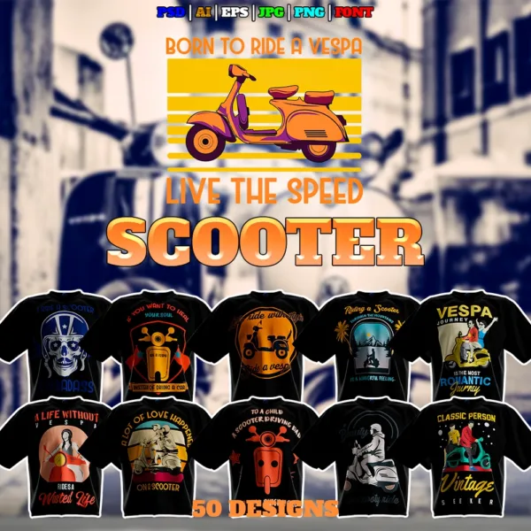 Scooter Theme T-Shirt