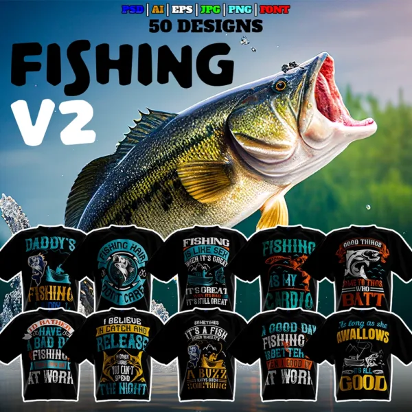 Fishing V2 Theme T-Shirt