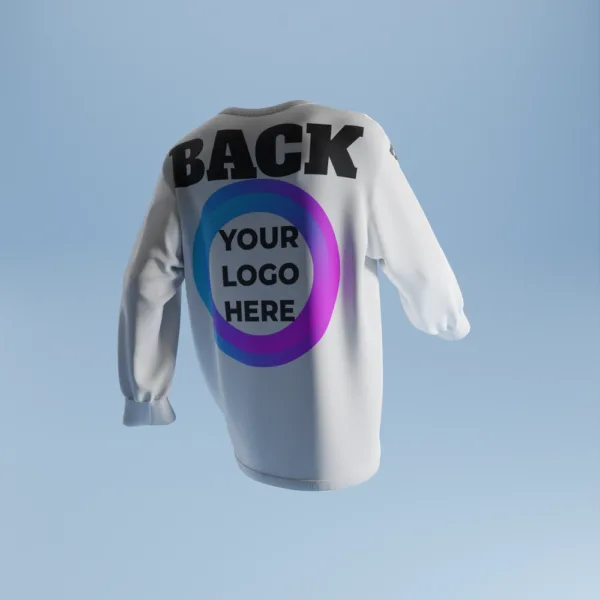 Oversized Long Sleeve T-Shirt 3D