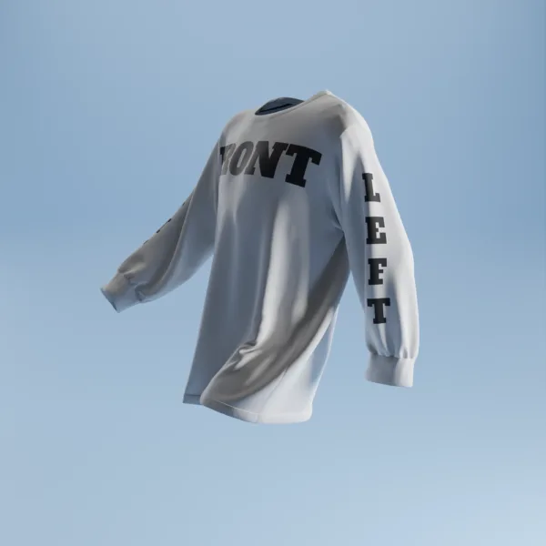 Oversized Long Sleeve T-Shirt 3D