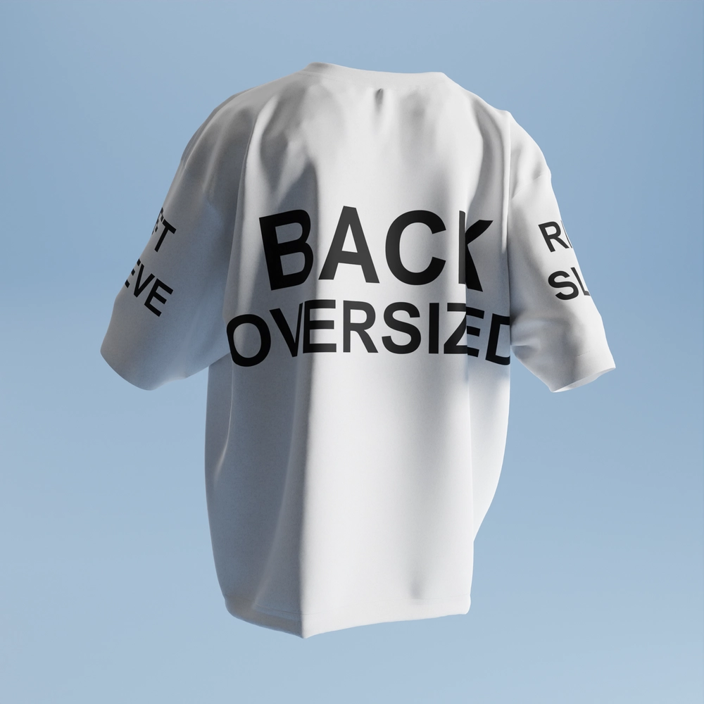 Oversized T-Shirt 3D Mock-up