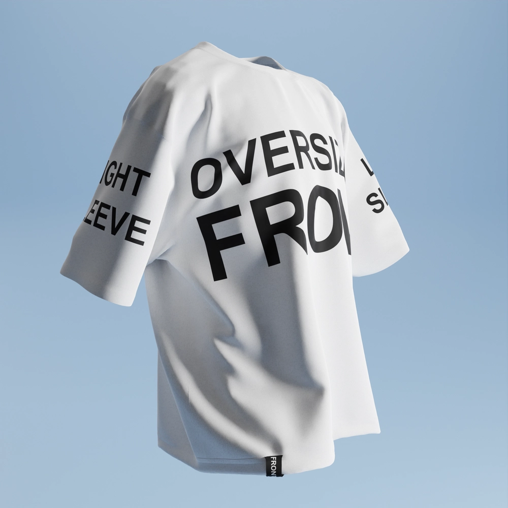 Oversized T-Shirt 3D Mock-up