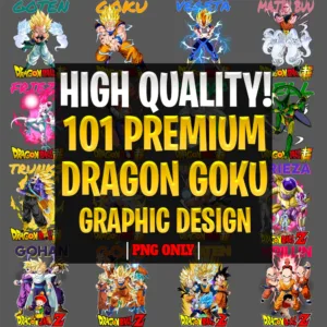 101 Premium DRAGON BALLS Art Graphic Design