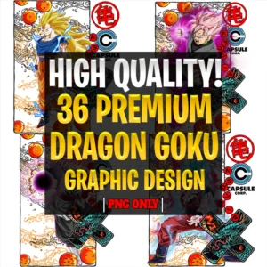 36 Premium DRAGON BALL Art Graphic Design