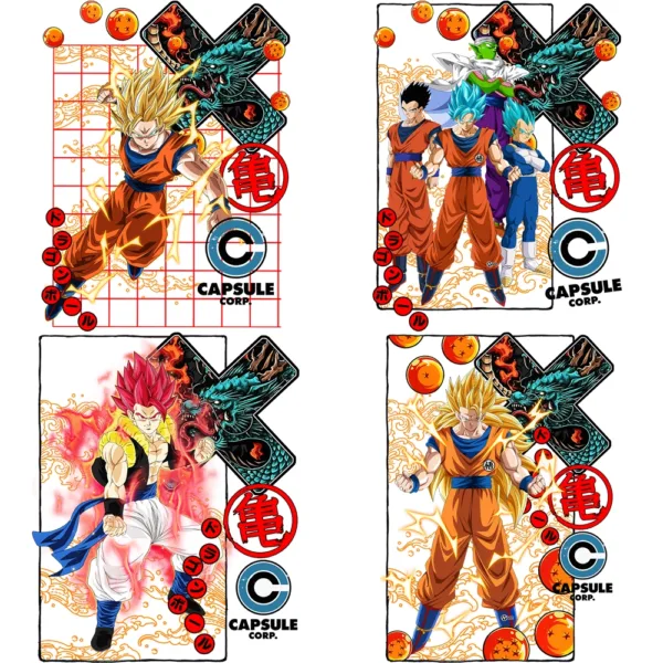 36 Premium DRAGON BALL Art Graphic Design